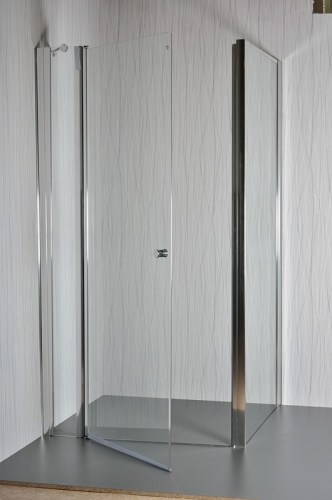 Arttec Moon Clear szögletes nyílóajtós zuhanykabin fix fallal, Méret: 101-106x88x195 cm