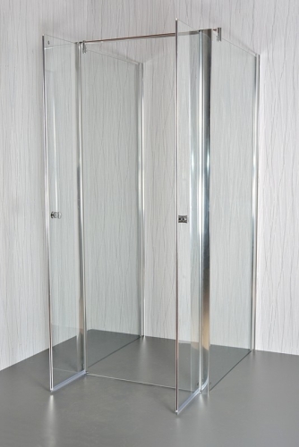 Arttec Saloon Clear falsíkra szerelhető szögletes nyílóajtós zuhanykabin, Méret: 85x86,5-88x195 cm