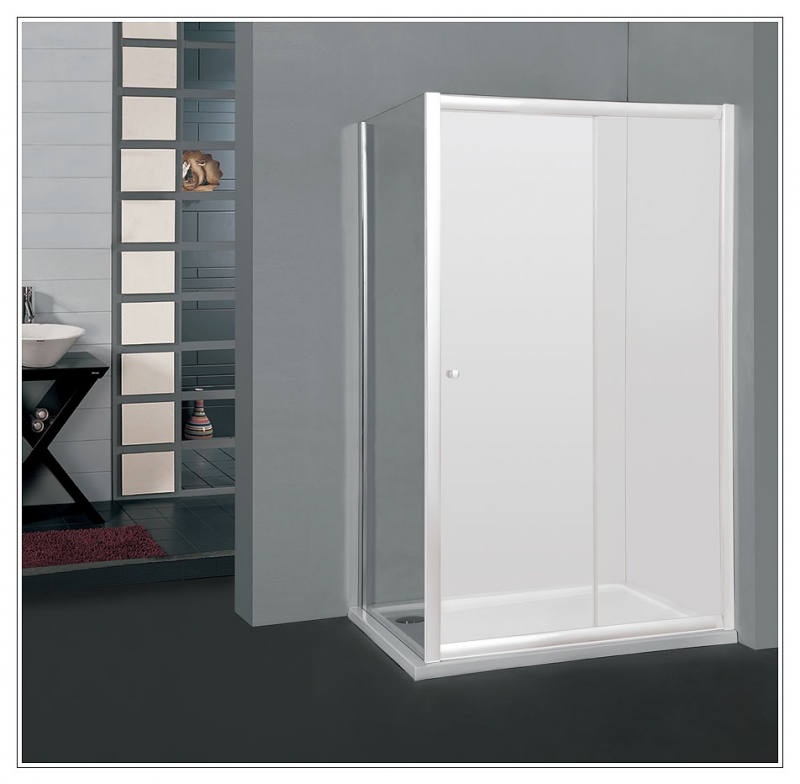 Arttec P-50 Clear zuhanyfal, króm, Zuhanyfal méret: 90x195 cm