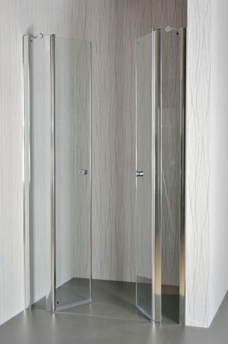 Arttec Saloon Clear zuhanyajtó két fix fallal, Méret: 122-127x195 cm