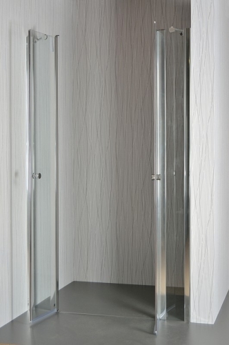 Arttec Saloon Clear zuhanyajtó két fix fallal, Méret: 112-117x195 cm