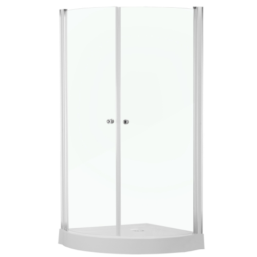 Kerra PRAGA íves nyílóajtós zuhanykabin, Zuhanytálca: Zuhanytálcával