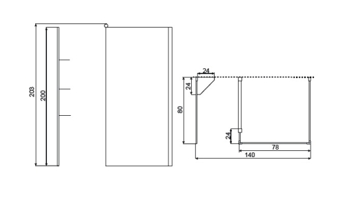 Kerra Beta Walk-In zuhanykabin