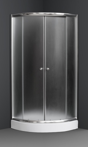 Leziter Marino Round íves zuhanykabin, Méret: 90x90 cm, Zuhanytálca: Zuhanytálca nélkül