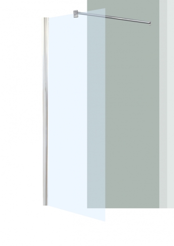 Leziter Dream Clear zuhanyfal, Zuhanyfal méret: 100x200 cm