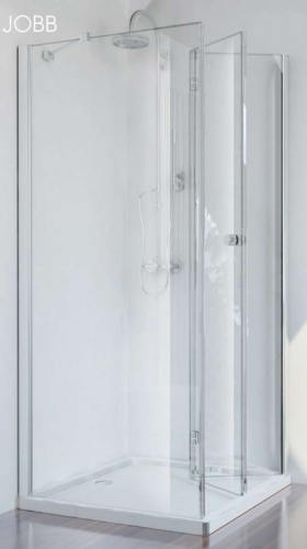 Sanotechnik Smartflex szögletes csuklóajtós zuhanykabin D1280FL+D1170