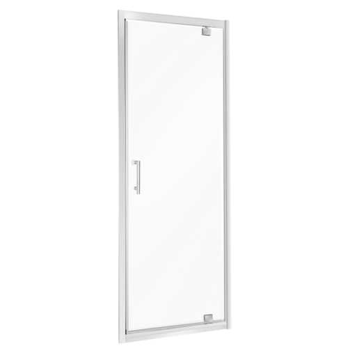 Kerra Unika nyíló zuhanyajtó, Betét: Csíkos biztonsági üveg, Zuhanyajtó méret: 80x195 cm