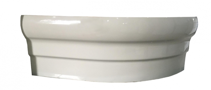 Leziter Paola aszimmetrikus kádhoz előlap, Beépítési oldal (Rövidebb oldal elhelyezkedése szemből nézve):: Bal oldalon