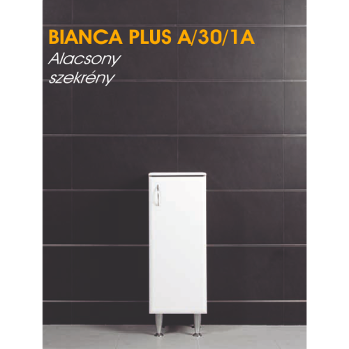 Vertex Bianca Plus alacsony 30 szekrény szennyestartóval
