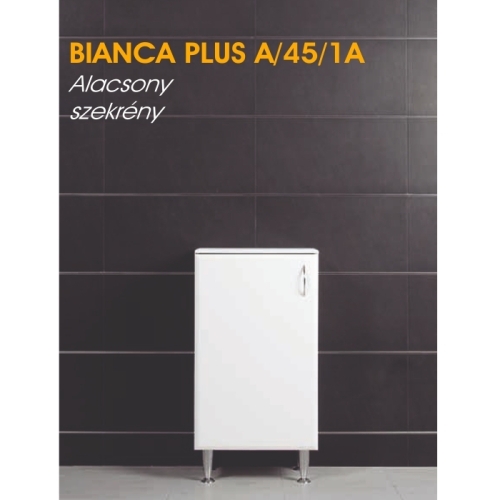 Vertex Bianca Plus alacsony 45 szekrény szennyestartóval