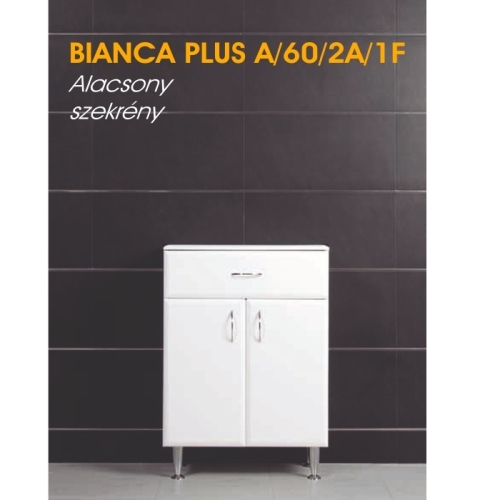 Vertex Bianca Plus alacsony 60 szekrény két ajtóval és egy fiókkal