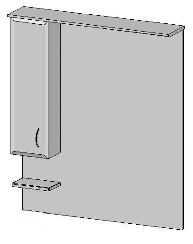 Vertex Júlia fürdőszobabútor felső elem 85 cm