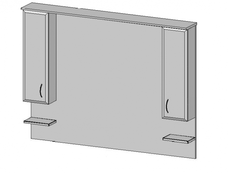 Vertex Júlia fürdőszobabútor felső elem 130 cm