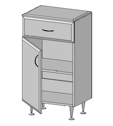 Vertex Romeo 45 alacsony állószekrény 1 ajtóval 1 fiókkal