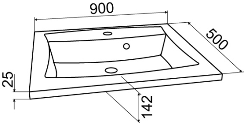 Leziter SOL 100 komplett fürdőszoba bútor 2 ajtós tükrös felső résszel