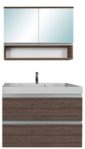 Leziter SOL 100 komplett fürdőszoba bútor 2 ajtós tükrös felső résszel