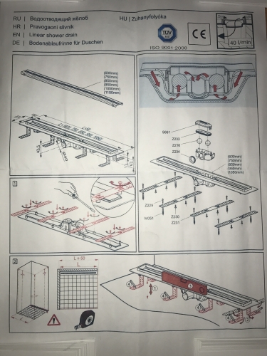 Reactiv Line zuhanyfolyóka 105 cm REA-LINE105