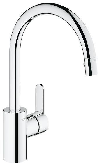 Grohe Eurostyle mosogató csaptelep kihúzható, váltós gyöngyöztetővel 31482 002 (31482002)