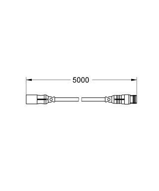 Grohe Rainshower F-sorozat kábelcsatlakozás 29069 000 (29069000)