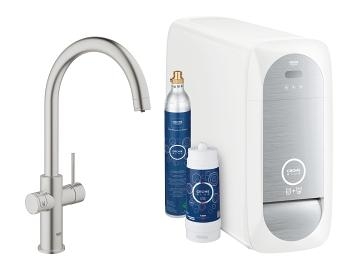 Grohe Blue Home C-kifolyóval, supersteel 31455 DC0 (31455DC0)