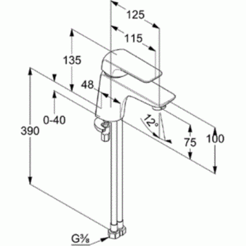 KLUDI AMEO egykaros mosdócsap NA15 410280575