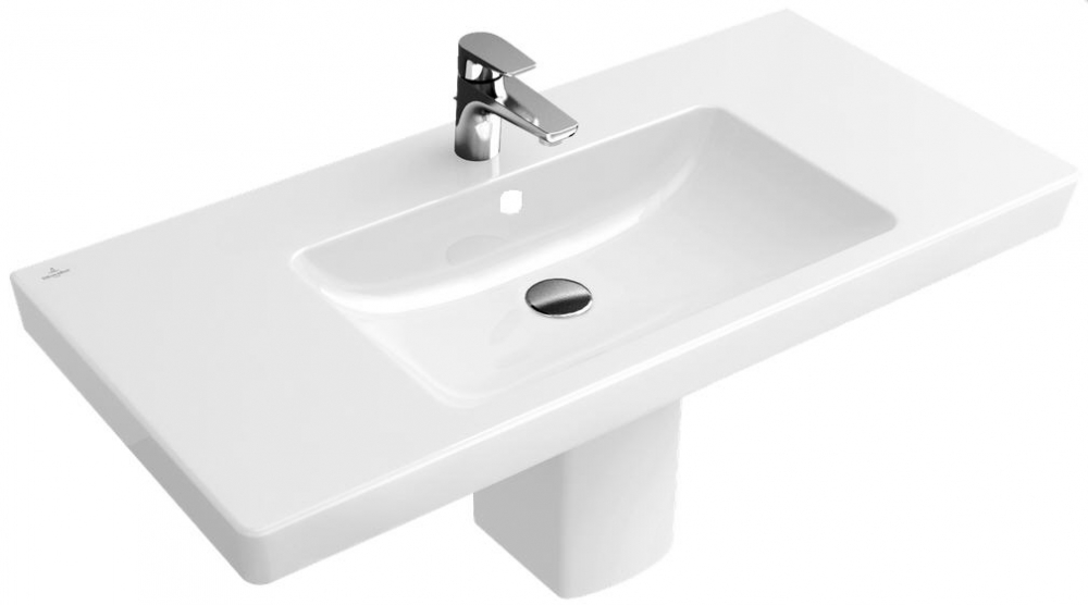 Villeroy & Boch Subway 2.0 100x47 cm mosdó, túlfolyó nélkül 7175 A1 01 (7175A101)