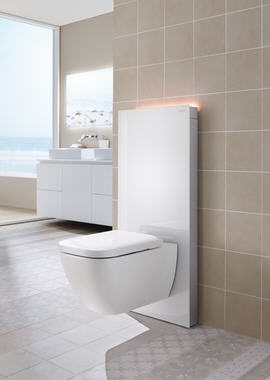 Geberit Monolith Plus 101 szanitermodul fali WC-hez, fehér üveg 131.221.SI.5