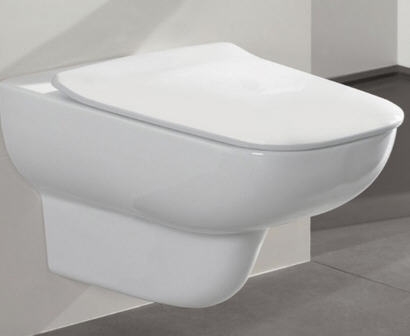 Villeroy & Boch Joyce perem nélküli fali wc szett, Slimseat ülőkével CeramicPlus felülettel 5607 HR R1 (5607HRR1)