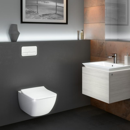 Villeroy & Boch Legato perem nélküli fali wc CeramicPlus felülettel 5663 R0 R1 (5663R0R1)