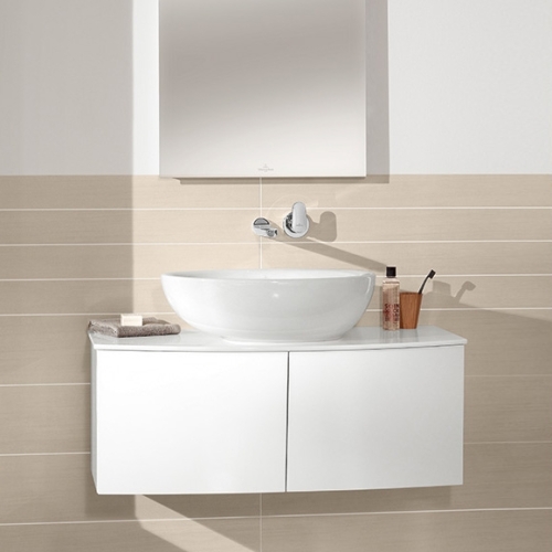 Villeroy & Boch Aveo new Generation ráültethető mosdó CeramicPlus felülettel, túlfolyó nélkül 4132 61 R1 (413261R1)
