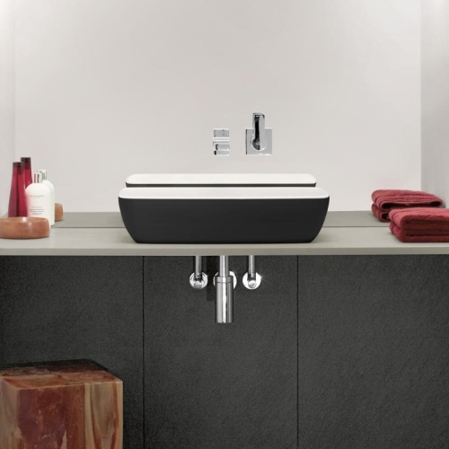 Villeroy & Boch Artis 58x38 cm ráültethető mosdó Coal Black 4172 58 BCT8 (417258BCT8)