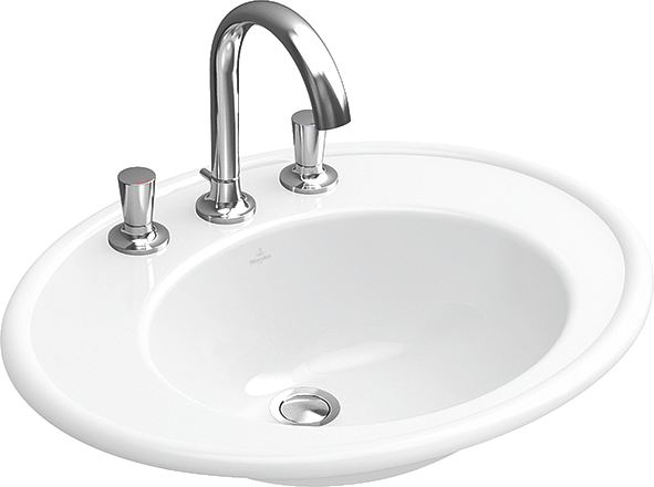 Villeroy & Boch Amadea 63,5x52,5 cm beépíthető mosdó CeramicPlus felülettel 6198 A1 R1 (6198A1R1)