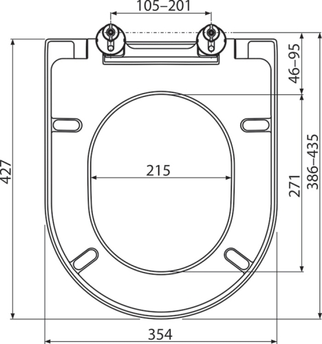 RAVAK wc ülőke Uni Chrome fehér, X01549