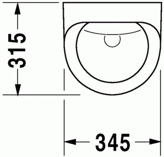 Duravit Duraplus hátsó bekötésű piszoár 0830360000