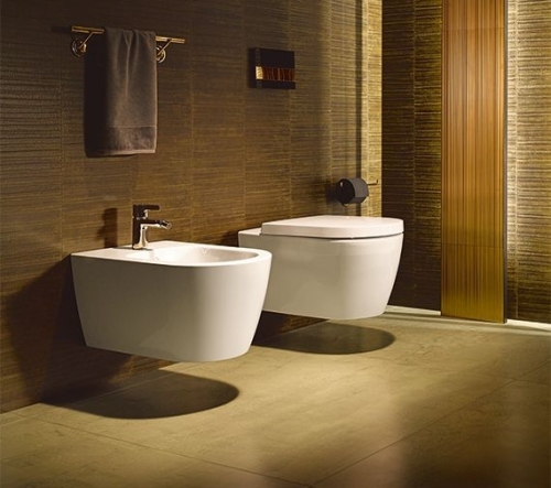 Duravit ME by Starck Rimless (öblítőperem nélküli) fali wc szett, ülőkével 45290900A1