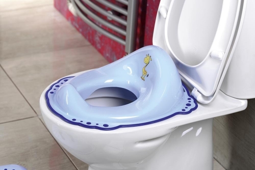 Aqualine gyerekbetét wc ülőkéhez, zsiráfos, kék (1526)