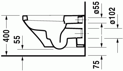 Duravit Durastyle fali wc 2537090000