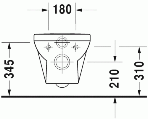 Duravit Durastyle Basic Rimless (öblítőperem nélküli) fali wc szett, ülőkével 45620900A1