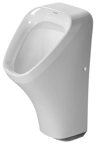 Duravit Durastyle hátsó vízbekötésű elektronikus (elem) piszoár HygieneGlaze felület légymatricával 2804312007