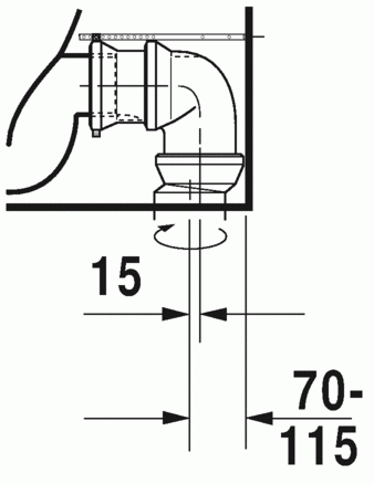 Duravit ME by Starck monoblokkos wc alsó rész 2170090000