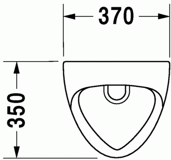 Duravit Ben hátsó vízbekötésű piszoár légymatricával 0847370007