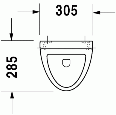 Duravit Fizz hátsó vízbekötésű piszoár légymatricával 0823360007