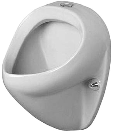Duravit Jim felső vízbekötésű piszoár légymatricával 0850350007