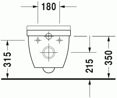 Duravit Starck 3 Öblítőperem nélküli Rimless fali wc szett, ülőkével 45270900A1