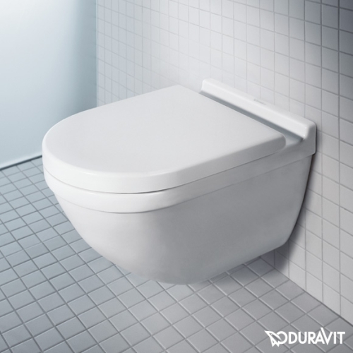 Duravit Starck 3 Öblítőperem nélküli Rimless fali wc szett, ülőkével 45270900A1