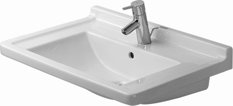 Duravit Starck 3 70x49 cm mosdó három csaplyukkal 0304700030