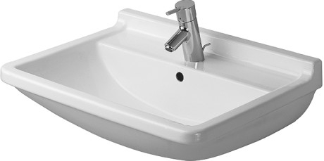 Duravit Starck 3 55x43 cm mosdó három csaplyukkal 0300550030
