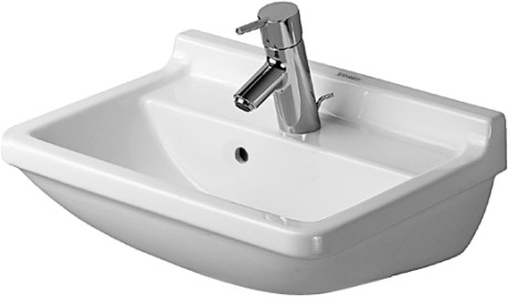 Duravit Starck 3 50x36 cm mosdó három csaplyukkal 0300500030
