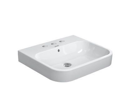 Duravit Happy D.2 60x50,5 cm bútorral aláépíthető mosdó három csaplyukkal 2318600030