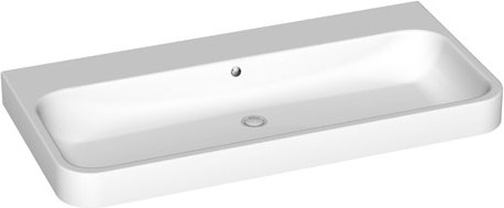 Duravit Happy D.2 100x50,5 cm bútorral aláépíthető mosdó csiszolt csaplyuk nélkül 2318100028